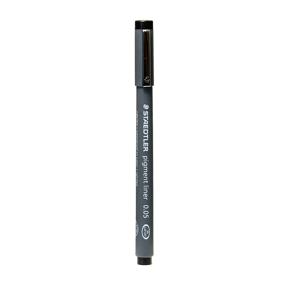 Pigment Liner 0.05 mm Black Pack of 5