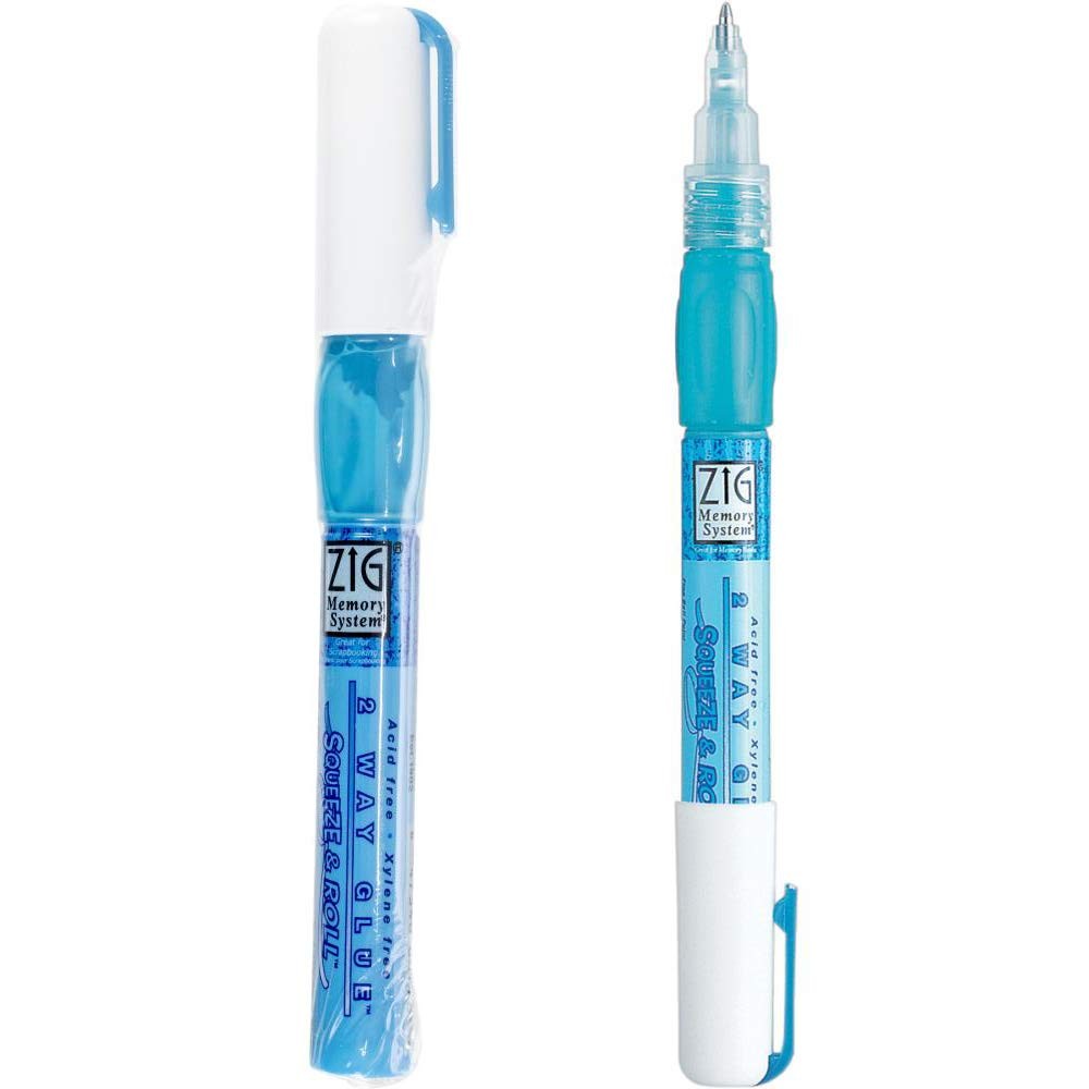 Zig Two Way Squeeze Roll Glue Pen 3 Plastic Everyday Use Animals Functional