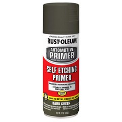 Rust-Oleum 249322 Automotive Dark Green Self-Etching Primer 12 oz. (Pack of 6)