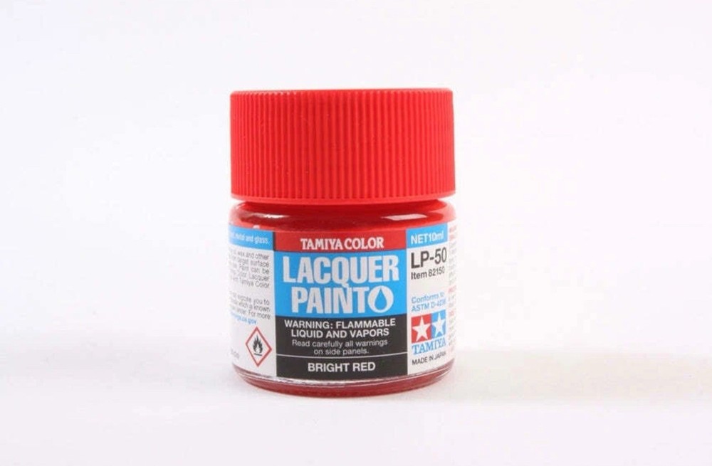 Tamiya 82150 LP-50 Bright Red Lacquer Paint 10ml TAM82150 – US