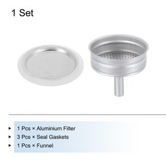 Aluminium Filter Replacement 56x48x3mm for 3-Cup Use Mocha Coffee Maker Pot