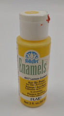 NEW Folk Art Enamels 4017 Lemon Custard Acrylic Paint 2 fl. oz bottle Sealed