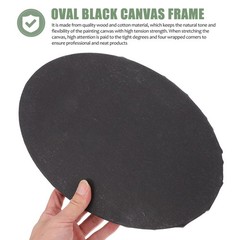 1Pc Oil Painting Canvas Panel with Black Stretched Canvas and Durable Wood Frame