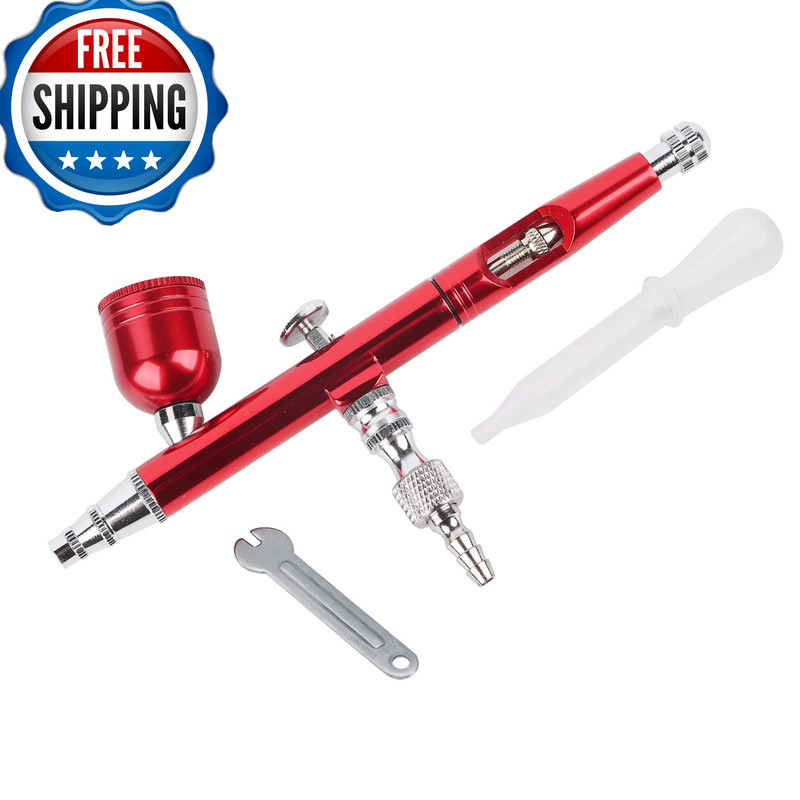 Yosoo Airbrush Kit Dual Action Spray Gun 0.3Mm Nozzle Rechargeable Mini