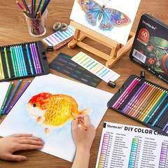 Shuttle Art 60 Metallic Colored Pencils, Colored Pencils for Adult Coloring, …