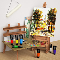 Metallic Gold Acrylic Paint Tubes(120Ml, 4.1 Oz) Gold Leaf Paint Non Toxic Non F