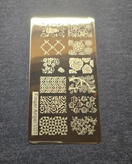 Finger Angel V01 Nail Stamp Plate flowers Cherry Blossom Rose Tree Party Cake