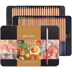 Renoir 3100 Series 48 Colors OilBased Colored Pencils Set 3.7mm Thick Core