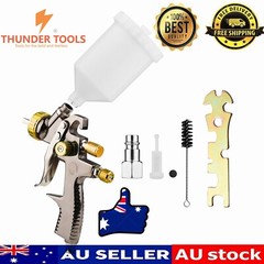 Thunder Tools LVLP 1.8mm Air Spray Gun Kit 600cc Fluid Cup Gravity Feed Air Pain