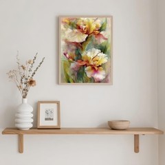 Paint by Numbers Kit for Adults Beginner,Flower Oil Painting Kit Adult Paint by