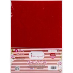 DRESS MY CRAFTS – SHRINK PRINK -A4 – SHRINK SHEETS – 10 SHTS – RED FROSTED GLASS