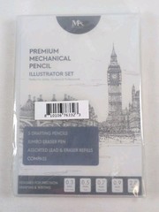 Mozart Premium Mechanical Pencil Illustrator Set in Plastic Case – 5 Pencils NEW