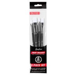 Angelus Paint Brush Set Round Flat Angular Artist Acrylic Paint Brush Set Shoe p