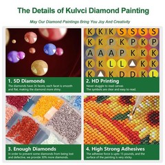 Hummingbird Diamond Painting Kits for Adults, Diamond Art Kits for Beginners, 5