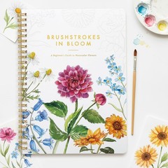 Beautiful Watercolor Workbook for Beginners – Relaxing 6.5 x 9 inches, Multi