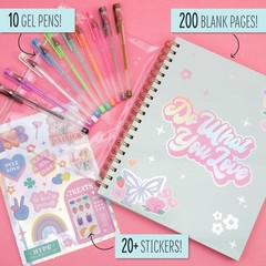 D.I.Y.Journal Set, Stationary Kit with Notebook for Writing and Drawing, DIY …