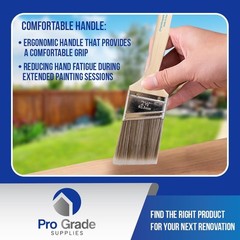 Pro Grade 2-Pack Paint Brushes – Professional Paint Brush Set for Home & DIY