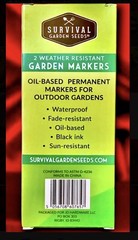 2 Pack Outdoor Oil Based Permanent Markers BLACK Waterproof, Sun/Fade Resistant