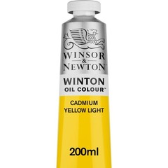 Oil Paint 200ml 6.75 Fl Oz Cadmium Yellow Light Winsor Newton Winton Color Tube