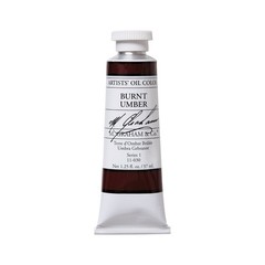 M. Graham Artist Oil Paint Burnt Umber 1.25oz/37ml Tube Kitchen