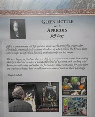 Jeff Legg Green Bottle with Apricots Still Life Painting Art Instruction DVD