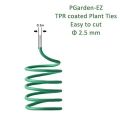 Plant Ties – 32.8ft Soft Twist Ties Green TPR Garden Ties Supply, for Support…