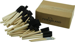 50Pcs Foam Brush and round Stencil Foam Brush Set 10 Sizes with High Density Foa