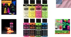 Colorful Neon Acrylic Paint Collection