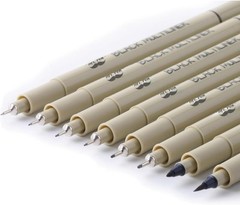 Mr. 8 Tip Sizes(0.2 to 1 mm and Brush), 8 1 Brush)