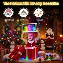 Geokay Rechargeable Led Drawing Board 15 Inch 9-Color Light Modes Neon Art