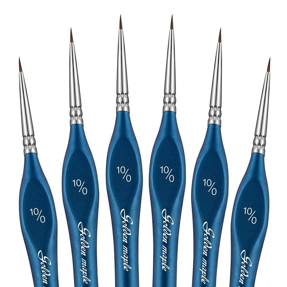 Detail Paint Brushes10/0, 6PC Extra fine Detail Miniature Paint Brush Very Fi…