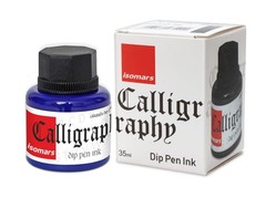 Blue Calligraphy Ink 35ml for Dip Pens G Nib Flex Nib Parallel Pen