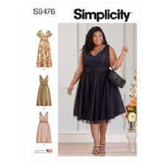 #389 SIMPLICITY S9476 WOMEN’S DRESS SIZE 18W – 24W