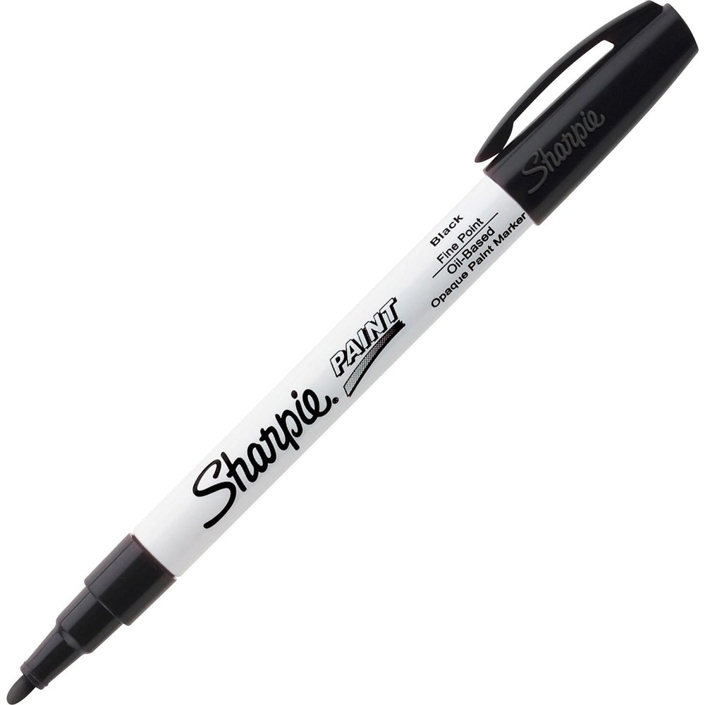 Sharpie Oil-Based Paint Marker, Fine Point, Black, 1 Count – Great for Rock Pain