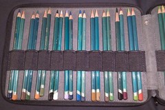 Derwent Artist & Coloursoft Pencils Burnisher Blenders Prismacolor Canvas Case