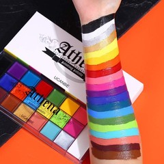 UCANBE Athena Face Body Paint Oil Makeup 10 Count (Pack of 1), All in one kit