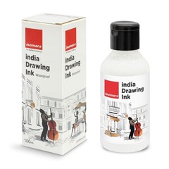 Waterproof Drawing Ink 100ML White – Paper, Canvas, Fabric Art Supply