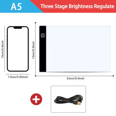 A3/A4/A5 Level Dimmable Led Drawing Copy Pad Board Children’S Toy Painting Educa