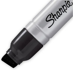 Permanent Marker Sharpie Magnum XL Chisel Tip Black Pack of 12 Durable Aluminum