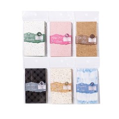 300 Pcs Scrapbook Paper Kit – 6 Pack Textured&Printed Decoupage Multicolor