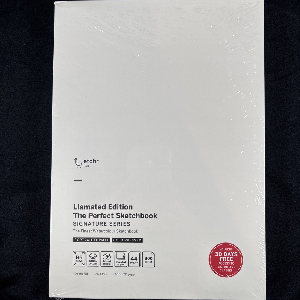 The Perfect Sketchbook Signature Series Etchr Lab B5 Portrait Llamated Edition