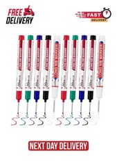 10pcs Long Nose Deep Hole Marker Pens Waterproof Construction Metal Marking