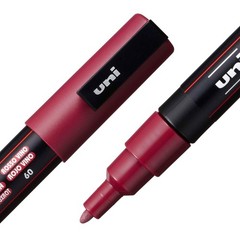 PC-3M Water-Based Paint Markers, Reversible Fine Tip (0.9-1.3mm), Red Wine, 3…