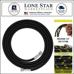 10-Foot Nylon Braided Airbrush Hose with 1/8″ Fittings – Versatile Use