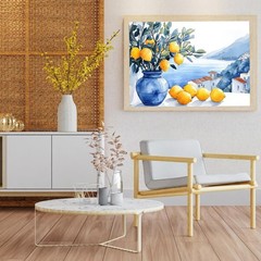 Lemon Painting By Numbers Kit Embroidery Cross Stitch Wall Art Decor DIY