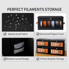 Filament Storage Box Studio Office Supplies with Handle Portable