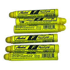 (PACK OF 6) Markal 82831-F Painting Stick Solid Paint Marker FLUORESCENT YELLOW