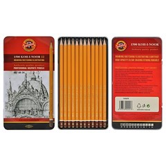KOH-I-NOOR PROFESSIONAL PENCILS 1500 GRAPHIC ART TECHNIC 5B – 10H – PACK OF 12