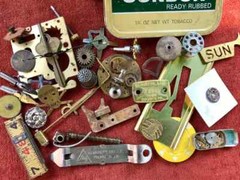 2 Pound lot STEAMPUNK Parts for Artists!!!! varied smalls-bulk price, -RT23