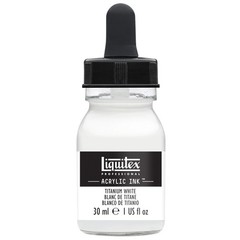 Liquitex Professional Acrylic Ink, 1-oz (30ml) Jar, 1 fl oz, Titanium White